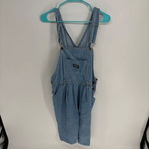 oshkosh bgosh 90s y2k vtg baggy short overalls womens light wash oversize 12